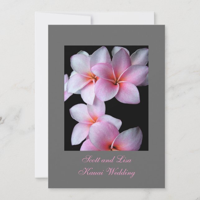 Invitación Boda de Hawaii (Anverso)