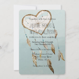 Invitación Boda de Heart Dream Catcher