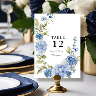 Invitación Boda de hidrangea azul floral de verano de primave