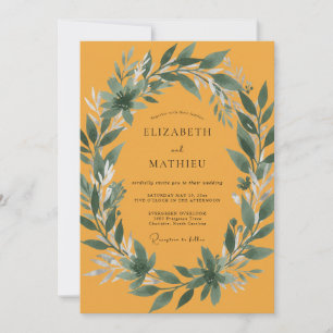 Invitación Boda de Hoja Ámbar