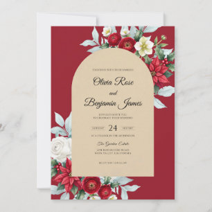 Invitación Boda de Hoja Carmesí