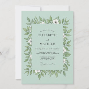 Invitación Boda de Hoja de Espuma de Mar