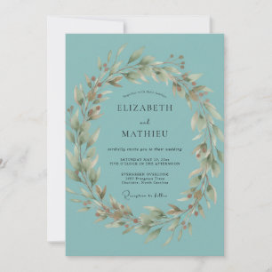 Invitación Boda de hoja de huevo de pato