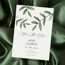 Invitación Boda de hoja verde