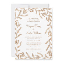 Boda de hojas de acuarela de otoño