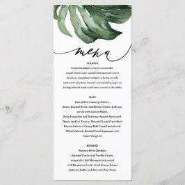 Invitación boda de hojas de palma tropical de colo