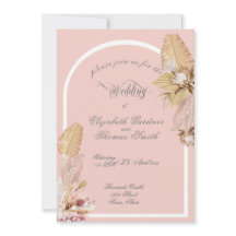 Boda de hojas tropicales de gramíneas bohemias pom