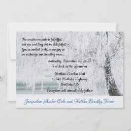 Invitación Boda de Icy Branches Winter Wonderland