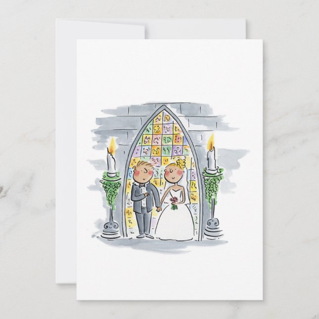 Invitación Boda de iglesia (Anverso)