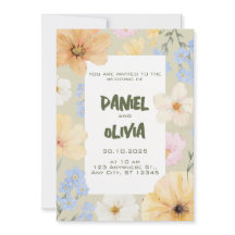 Boda de Ilustracion floral acuarela