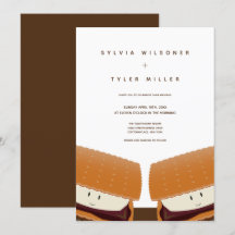 Boda de Ilustracion más blanco marrón vertical