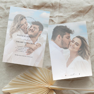 Invitación Boda de imágenes con fondo blanco