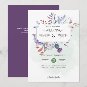 Invitación Boda de impresión o descarga de fragmentos de invi