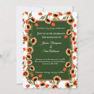 Invitación Boda de inspiración folclórica rudiana escandinava