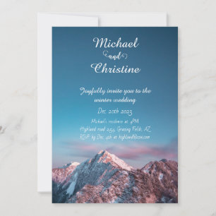 Invitación Boda de invierno