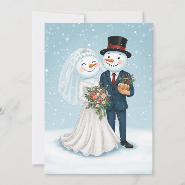 Invitación Boda de invierno (Anverso)