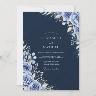 Invitación Boda de invierno ártico naval