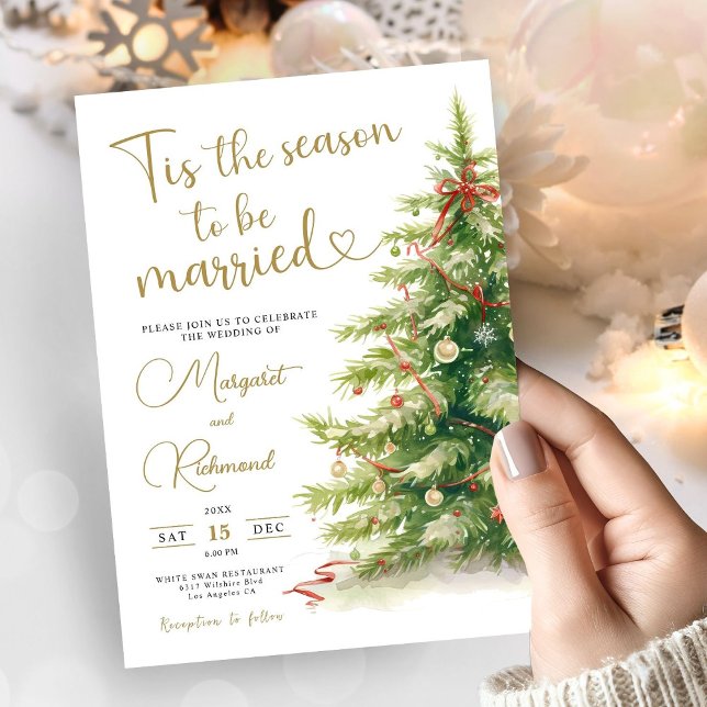 Invitación Boda de invierno Boda navidades (Subido por el creador)