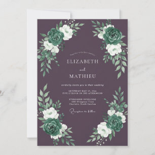 Invitación Boda de Invierno Ciruela Divina
