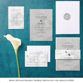 Invitación Boda de invierno clásica moderna rústica con textu
