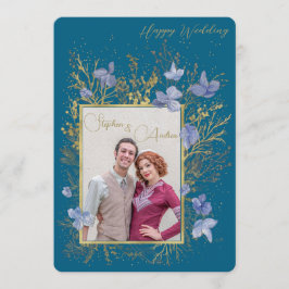 Invitación Boda de invierno con follaje invernal elegante