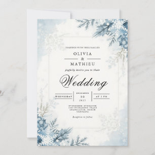 Invitación Boda de Invierno con Sangre Escarcha