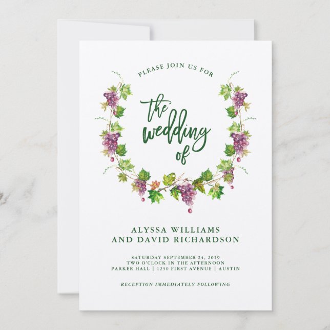 Invitación Boda de invierno con tipografía rusa | Estraza (Anverso)