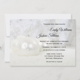 Invitación Boda de Invierno de los Navidades Blancos