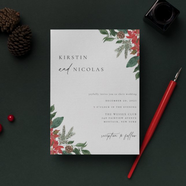 Invitación Boda de Invierno de Moda Contemporánea (Subido por el creador)