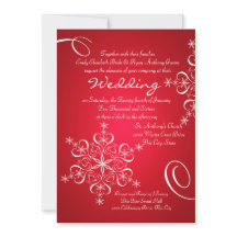 Boda de Invierno de Snowflake Red 2