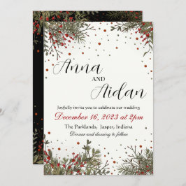 Invitación Boda de Invierno Elegante Inespiritualidad Moderna