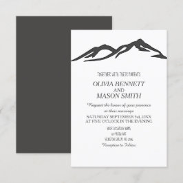 Invitación Boda de invierno en el país de los lagos de las Mo