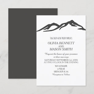 Invitación Boda de invierno en el país de los lagos de las Mo