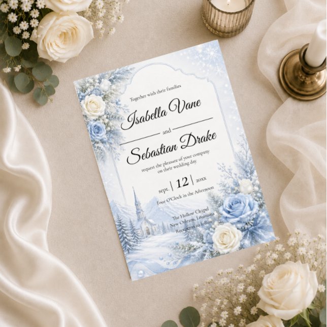 Invitación Boda de invierno encantada (Subido por el creador)