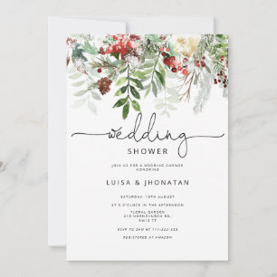 Invitación Boda de invierno Evergreen