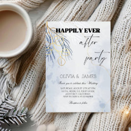 Invitación Boda de invierno Felices para Siempre - Romance Ne