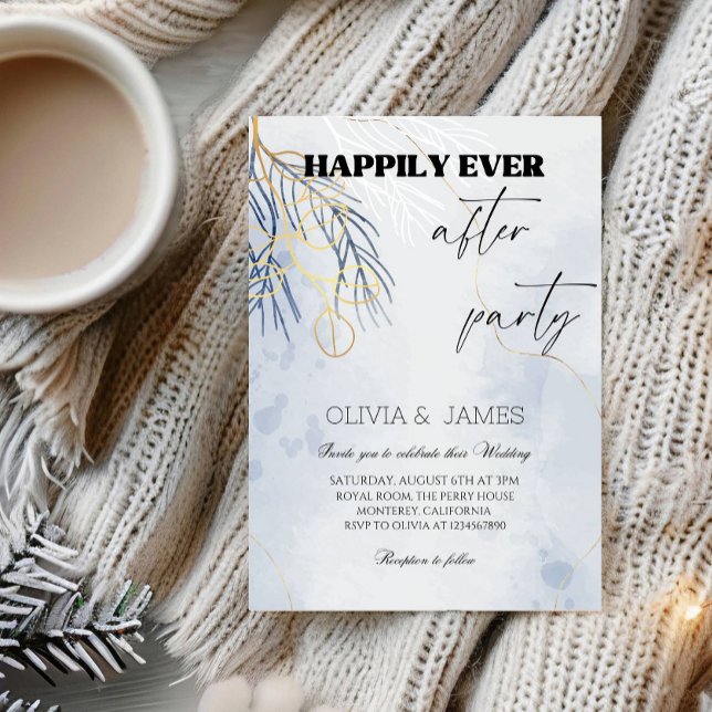 Invitación Boda de invierno Felices para Siempre - Romance Ne (Subido por el creador)