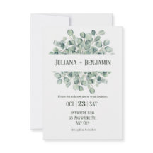 Boda de Invierno Floral Verde Claro