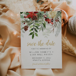 Invitación Boda De Invierno Guardar La Fecha