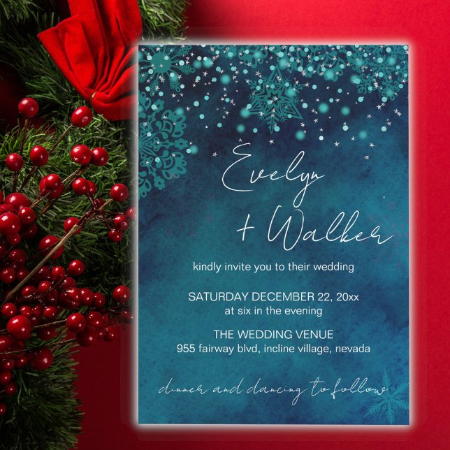 Invitación Boda de invierno nocturno (Subido por el creador)
