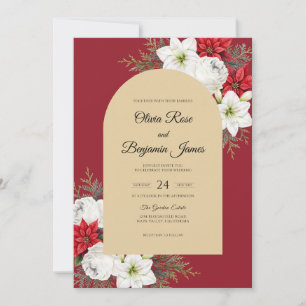 Invitación Boda de invierno Ruby Lily