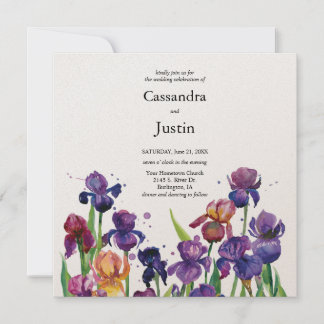 Invitación Boda de Iris al Acuarela
