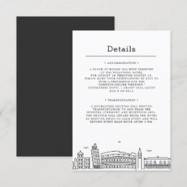 Invitación Boda de Italia | Detalles del invitado