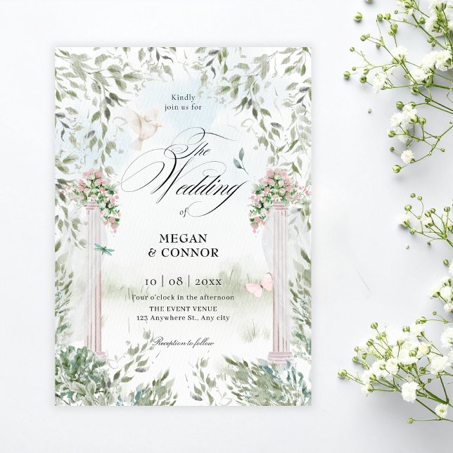 Invitación Boda de jardín acuático (Subido por el creador)