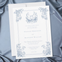 Boda de Jardín con Cresta de Cisne Azul Elegante V