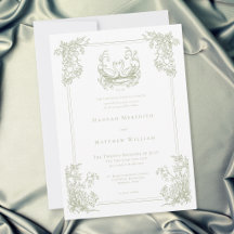 Boda de Jardín con Cresta de Cisne Verde Elegante 
