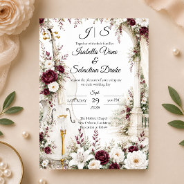 Invitación Boda de Jardín de Celo Romántico Elegancia 