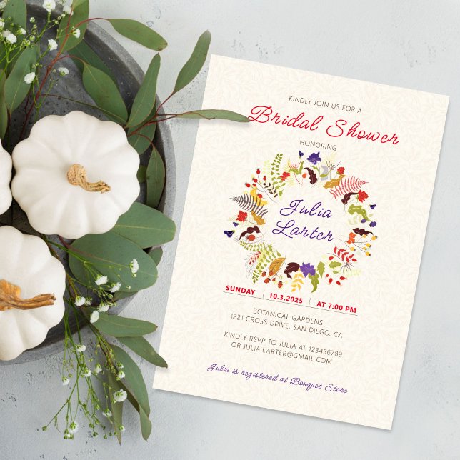 Invitación Boda de Jardín de Flores Exóticas Rosa Woods (Subido por el creador)