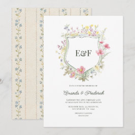 Invitación Boda de Jardín de Flores Silvestres Cottagecore