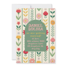 Boda de jardín de flores silvestres de primavera c